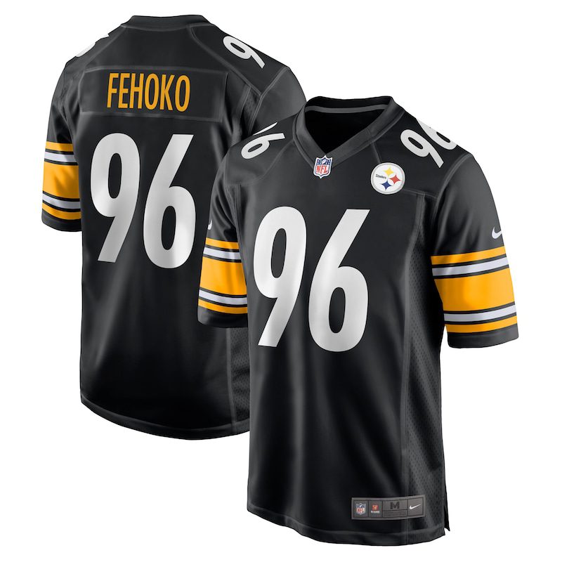 NFL Breiden Fehoko Pittsburgh Steelers Game Jersey – Black