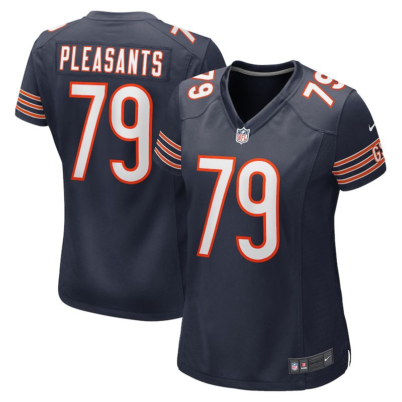 NFL Austen Pleasants Chicago Bears Women Game Jersey – Navy