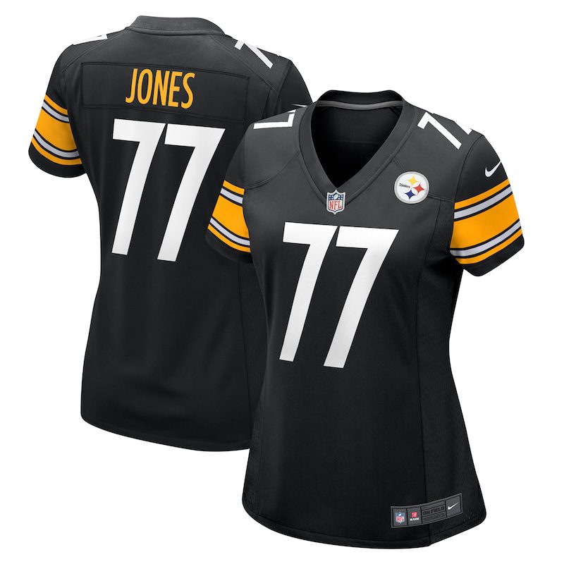 NFL Broderick Jones Pittsburgh Steelers Women Game Jersey – Black