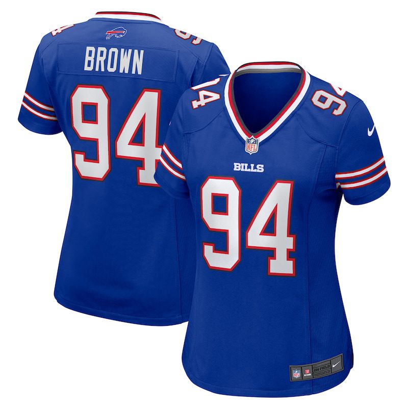 NFL Andrew Brown Buffalo Bills Women Game Jersey – Royal