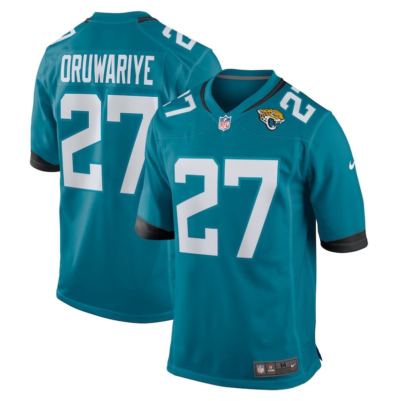 Amani Oruwariye Jacksonville Jaguars Game Jersey – Teal