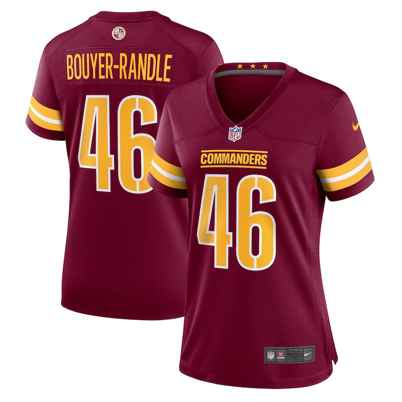 NFL Brandon Bouyer-Randle Washington Commanders Women Game Jersey – Burgundy
