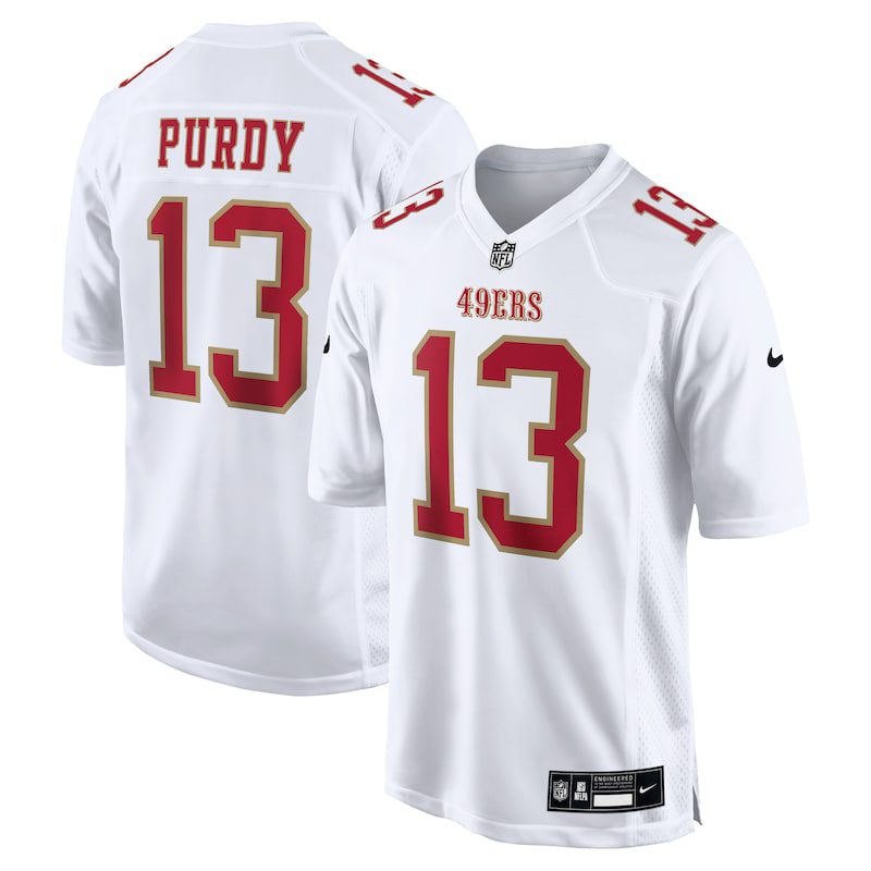 NFL Brock Purdy San Francisco 49ers Fashion Game Jersey – Tundra White