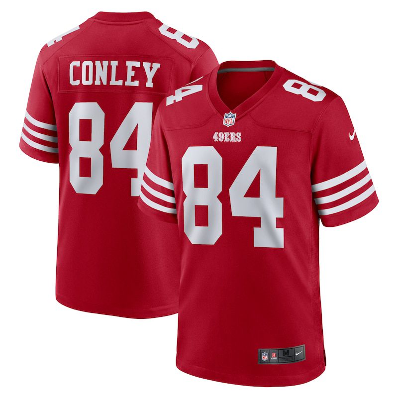 NFL Chris Conley San Francisco 49ers Game Jersey – Scarlet