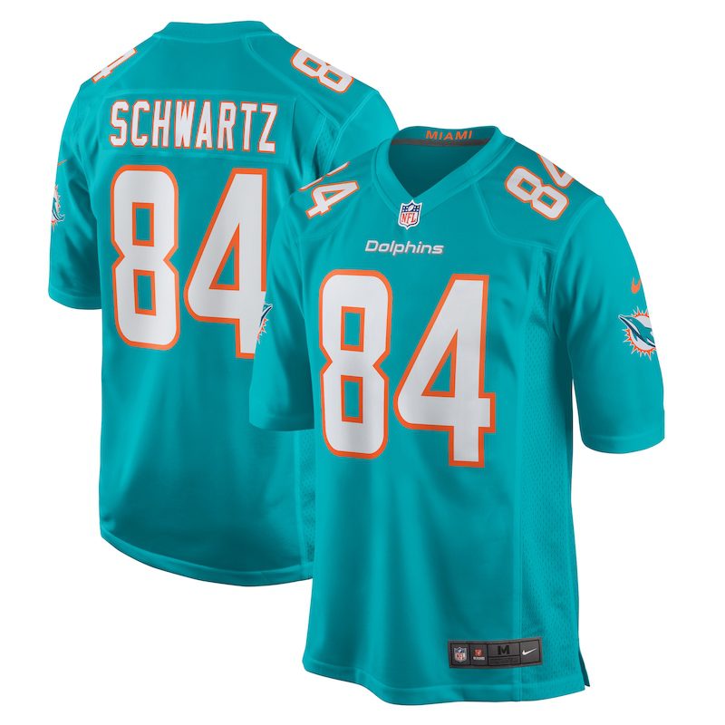 NFL Anthony Schwartz Miami Dolphins Team Game Jersey – Aqua