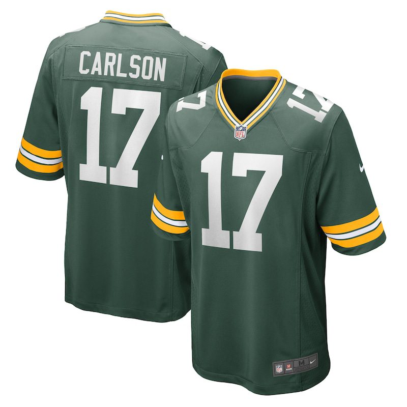 NFL Anders Carlson Green Bay Packers Game Jersey – Green