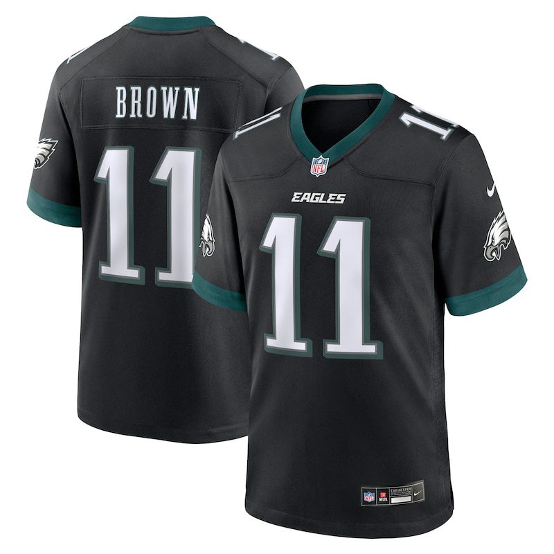 NFL A.J. Brown Philadelphia Eagles Alternate Game Jersey – Black