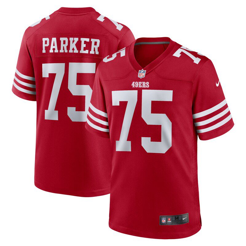 NFL Brandon Parker San Francisco 49ers Team Game Jersey – Scarlet