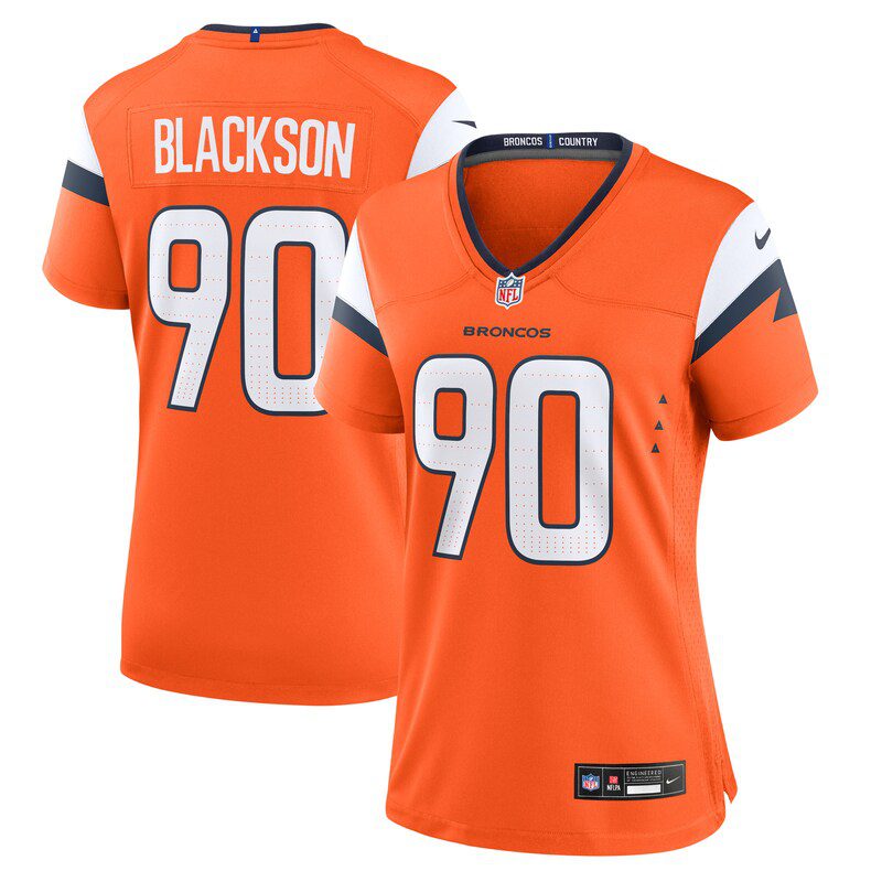 Angelo Blackson Denver Broncos Women Game Jersey – Orange