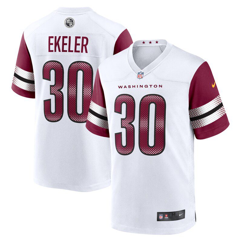 NFL Austin Ekeler Washington Commanders Game Jersey – White