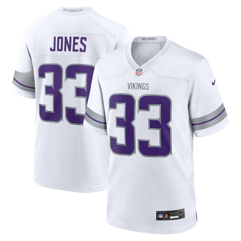 NFL Aaron Jones Minnesota Vikings Alternate Game Player Jersey – White