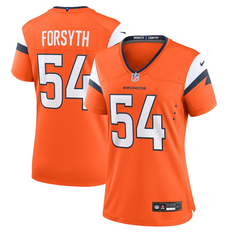 Alex Forsyth Denver Broncos Women Team Game Jersey – Orange
