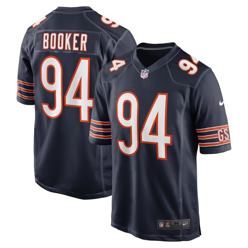 NFL Austin Booker Chicago Bears Game Jersey – Navy