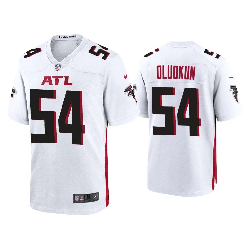 NFL 2020 Foyesade Oluokun Atlanta Falcons White Game Jersey