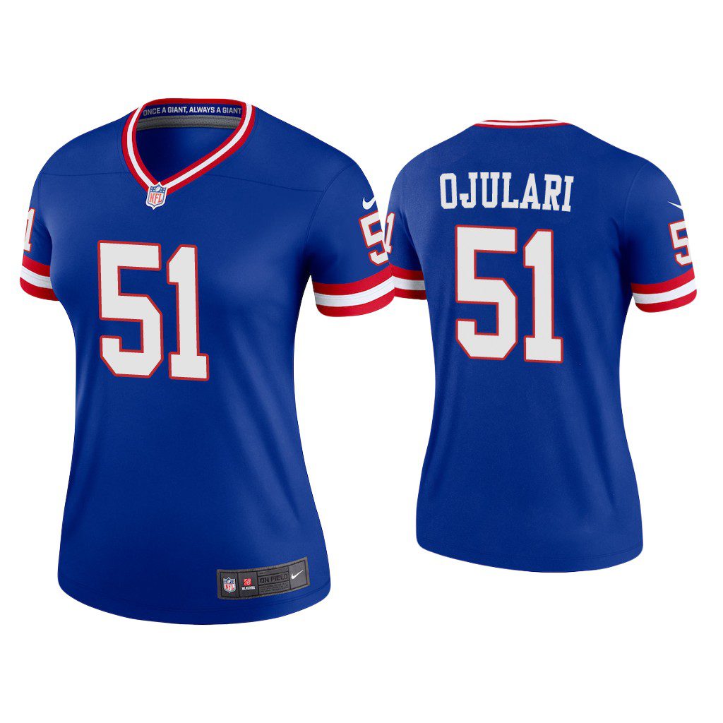 NFL Azeez Ojulari New York Giants Royal Classic Legend Women Jersey