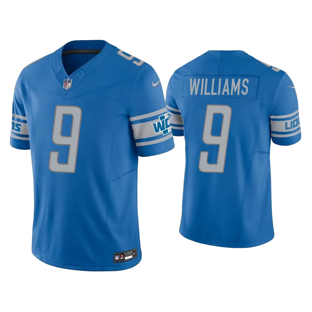 NFL 2023 Jameson Williams Detroit Lions Blue Vapor F.U.S.E. Limited Jersey