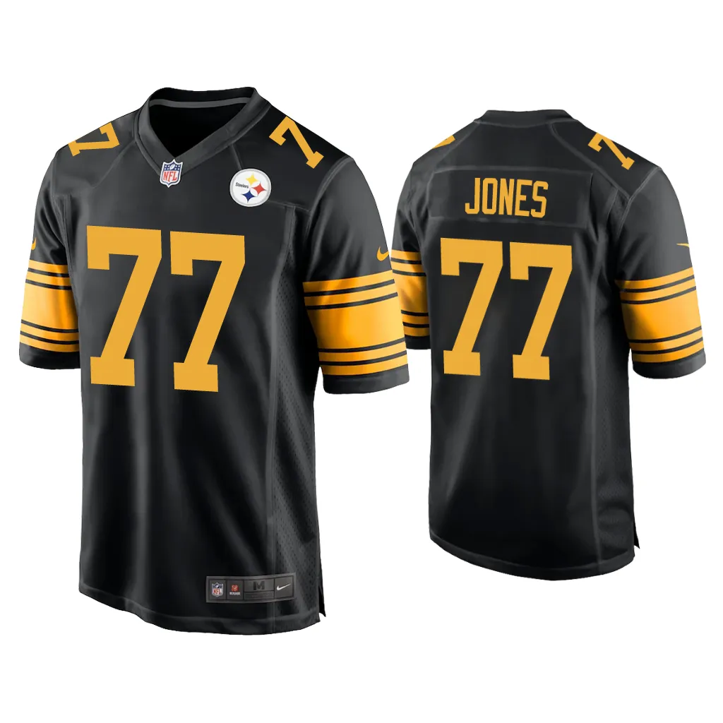 NFL Broderick Jones Pittsburgh Steelers Black 2023 NFL Draft Alternate Game Jersey