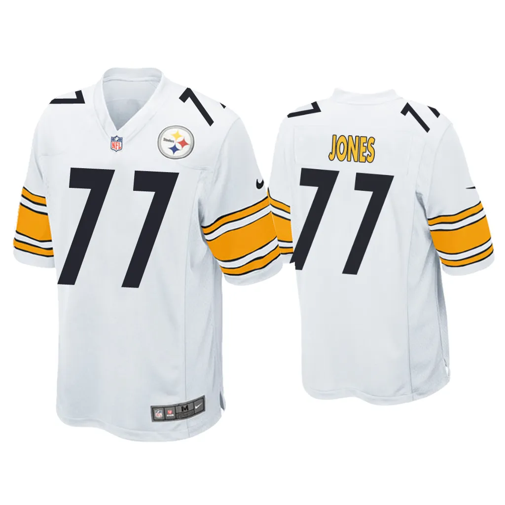 NFL Broderick Jones Pittsburgh Steelers White 2023 NFL Draft Game Jersey