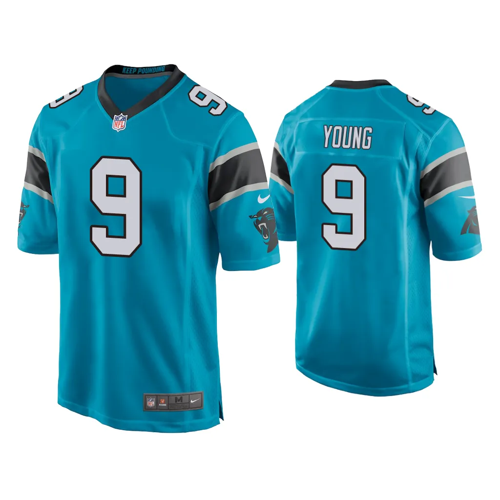 NFL Bryce Young Carolina Panthers Blue 2023 NFL Draft Game Jersey