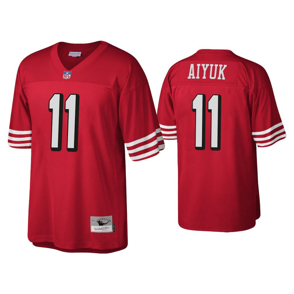 NFL Brandon Aiyuk San Francisco 49Ers Scarlet 1994 Throwback Legacy Replica Jersey