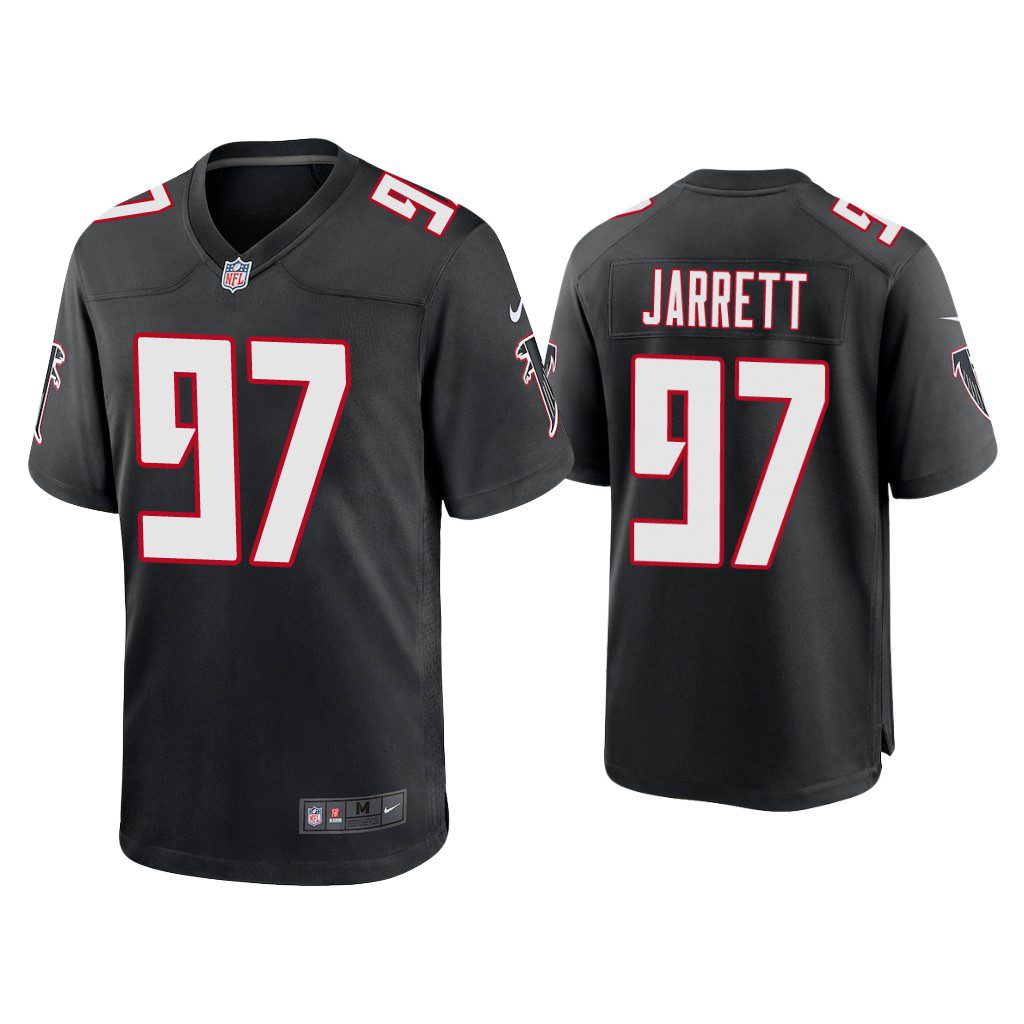 NFL 2020 Grady Jarrett Atlanta Falcons Black Throwback Game Jersey