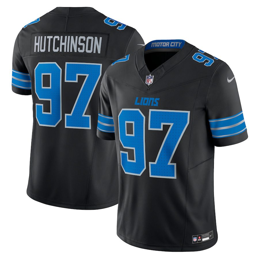NFL Aidan Hutchinson Detroit Lions 2nd Alternate Vapor F.U.S.E. Limited Jersey – Black