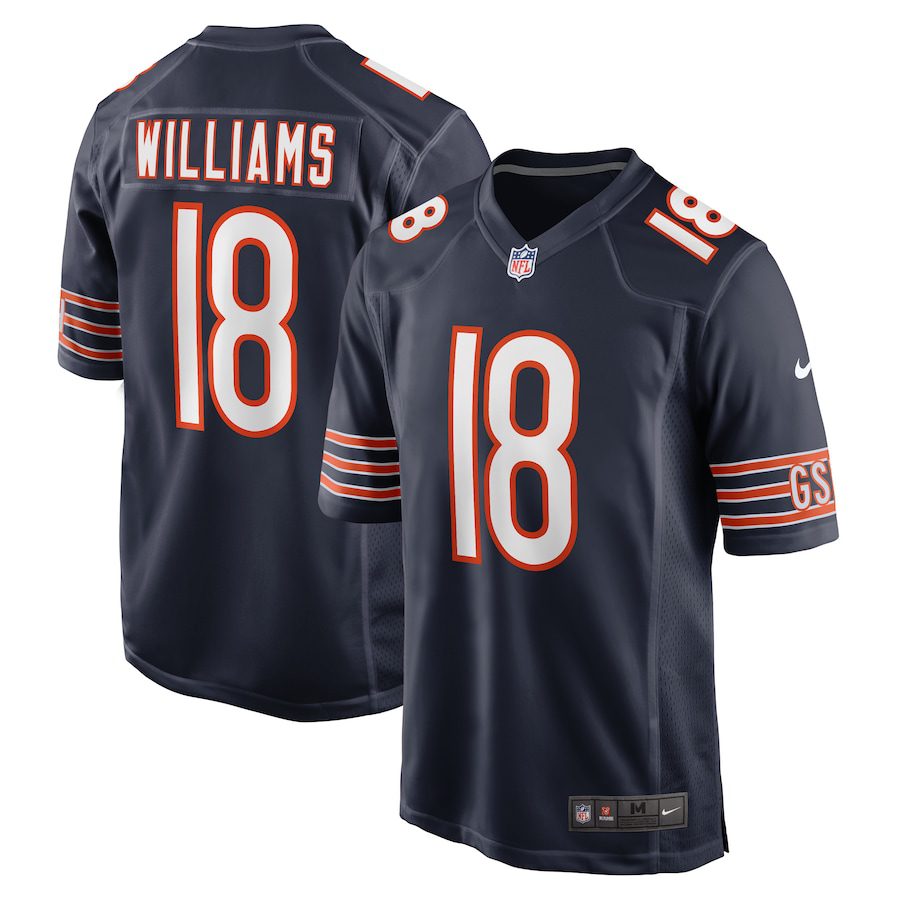 NFL Caleb Williams Chicago Bears 2024 NFL Draft First Round Pick Player Game Jersey – Navy