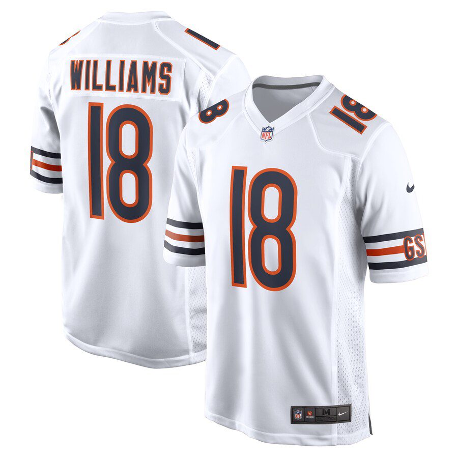 NFL Caleb Williams Chicago Bears 2024 NFL Draft First Round Pick Player Game Jersey – White