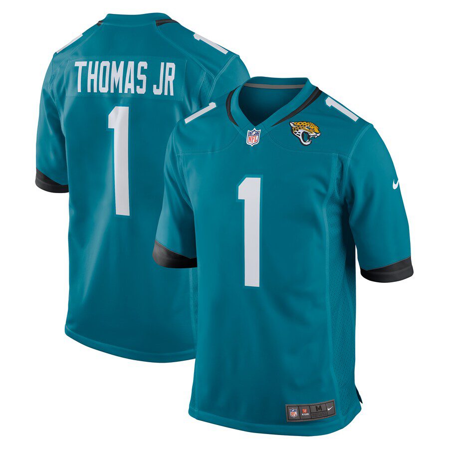 Brian Thomas Jr Jacksonville Jaguars 2024 NFL Draft First Round Pick Player Game Jersey – Teal