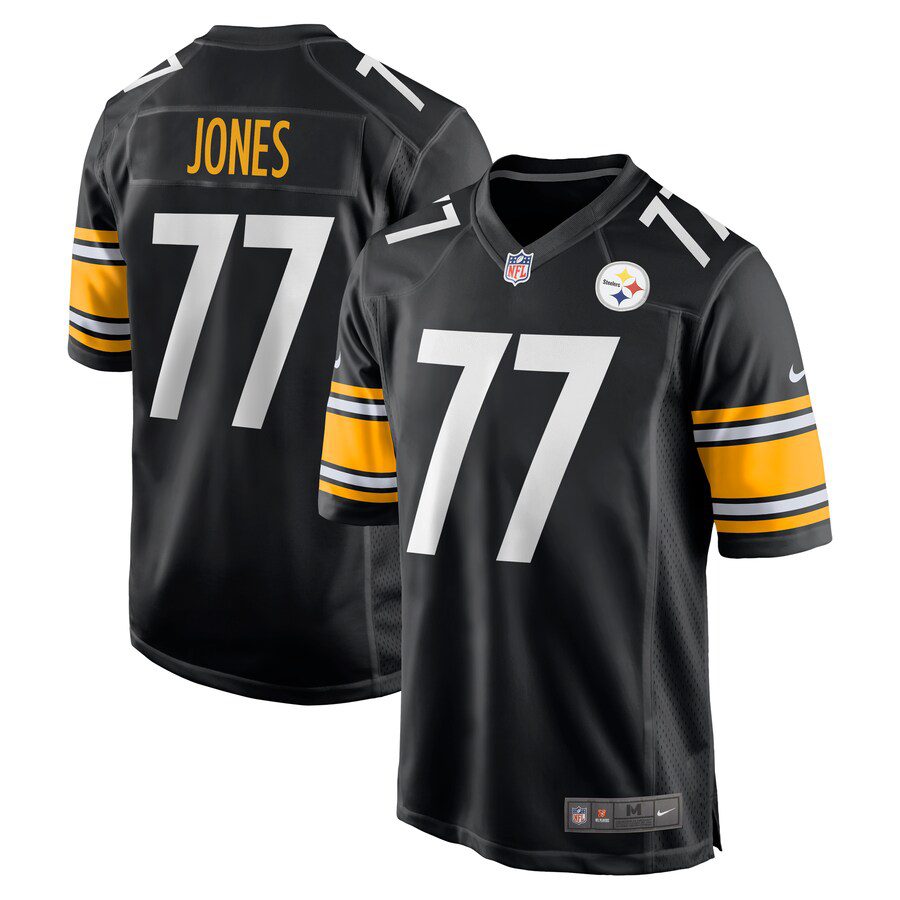 NFL Broderick Jones Pittsburgh Steelers 2023 NFL Draft First Round Pick Game Jersey – Black