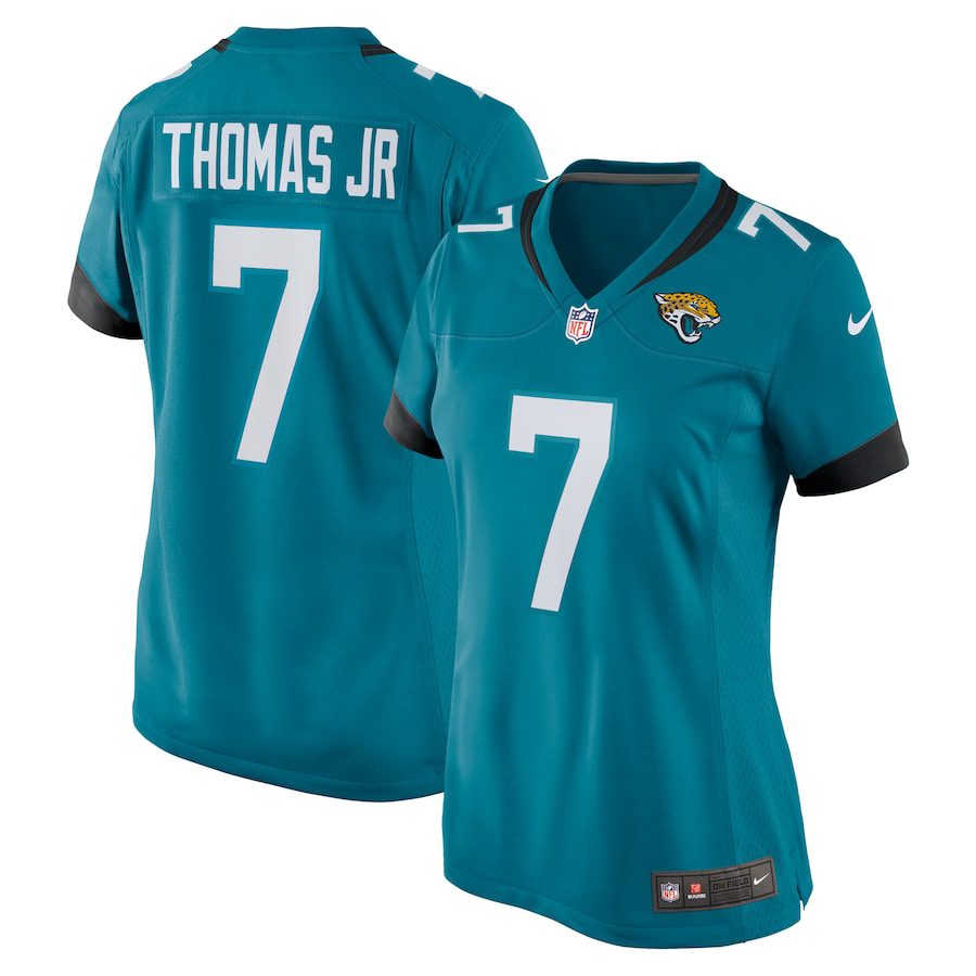 Brian Thomas Jr. Jacksonville Jaguars Women’s Game Jersey – Teal