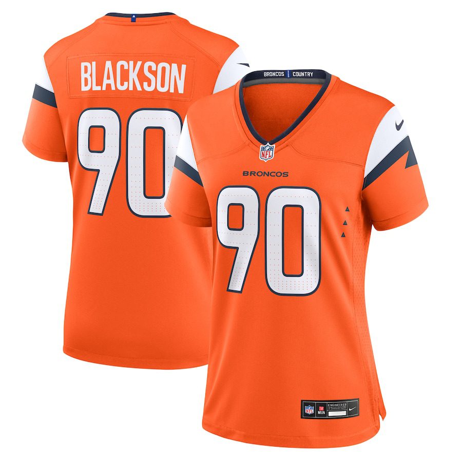 Angelo Blackson Denver Broncos Women’s Game Jersey – Orange