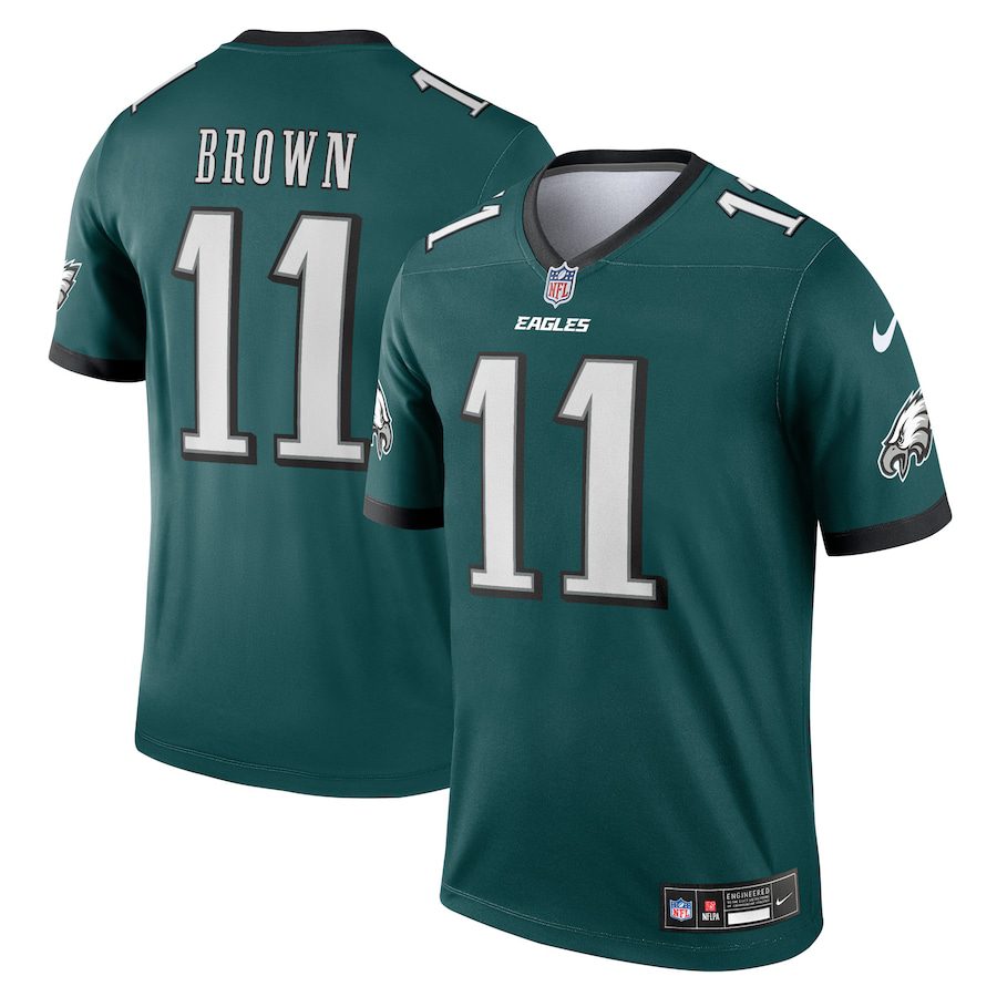 NFL A.J. Brown Philadelphia Eagles Legend Jersey – Midnight Green