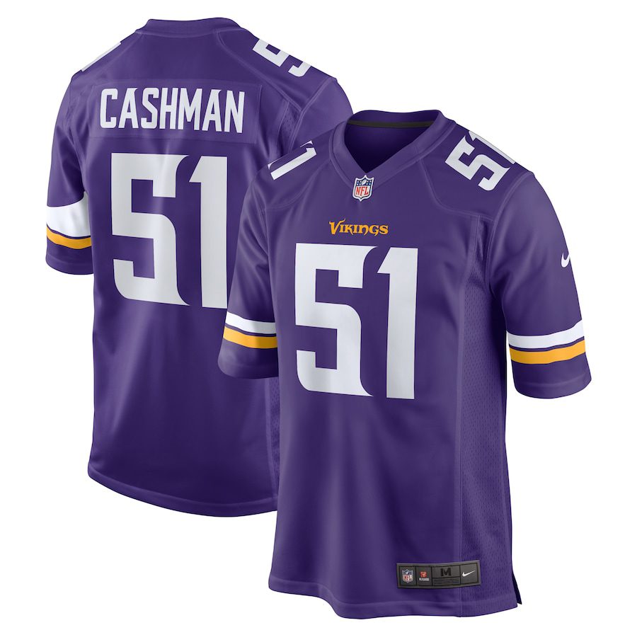 NFL Blake Cashman Minnesota Vikings Team Game Jersey – Purple