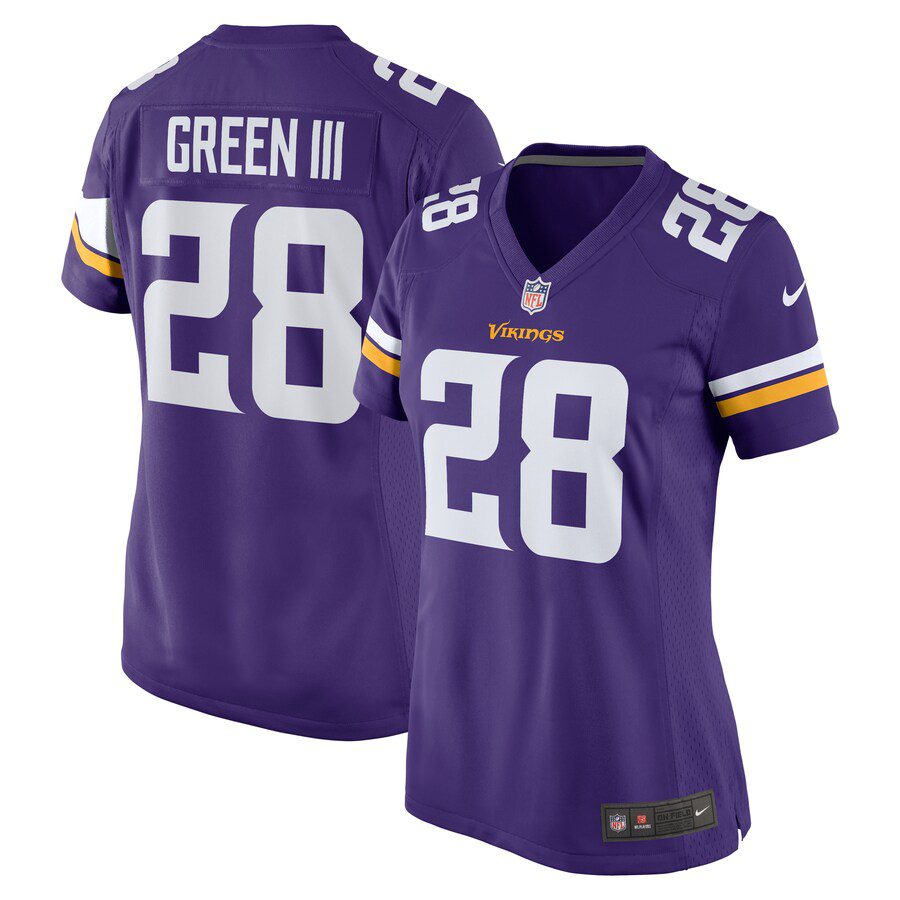 NFL A.J. Green III Minnesota Vikings Women’s Team Game Jersey – Purple