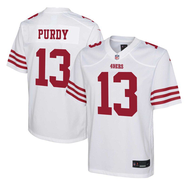 NFL Brock Purdy San Francisco 49ers Youth Player Game Jersey – White