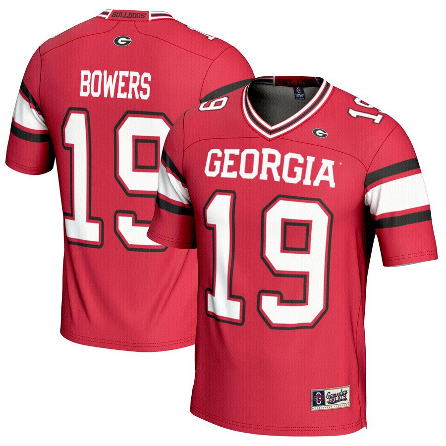 Brock Bowers Georgia Bulldogs GameDay Greats NIL Player Football Jersey – Red