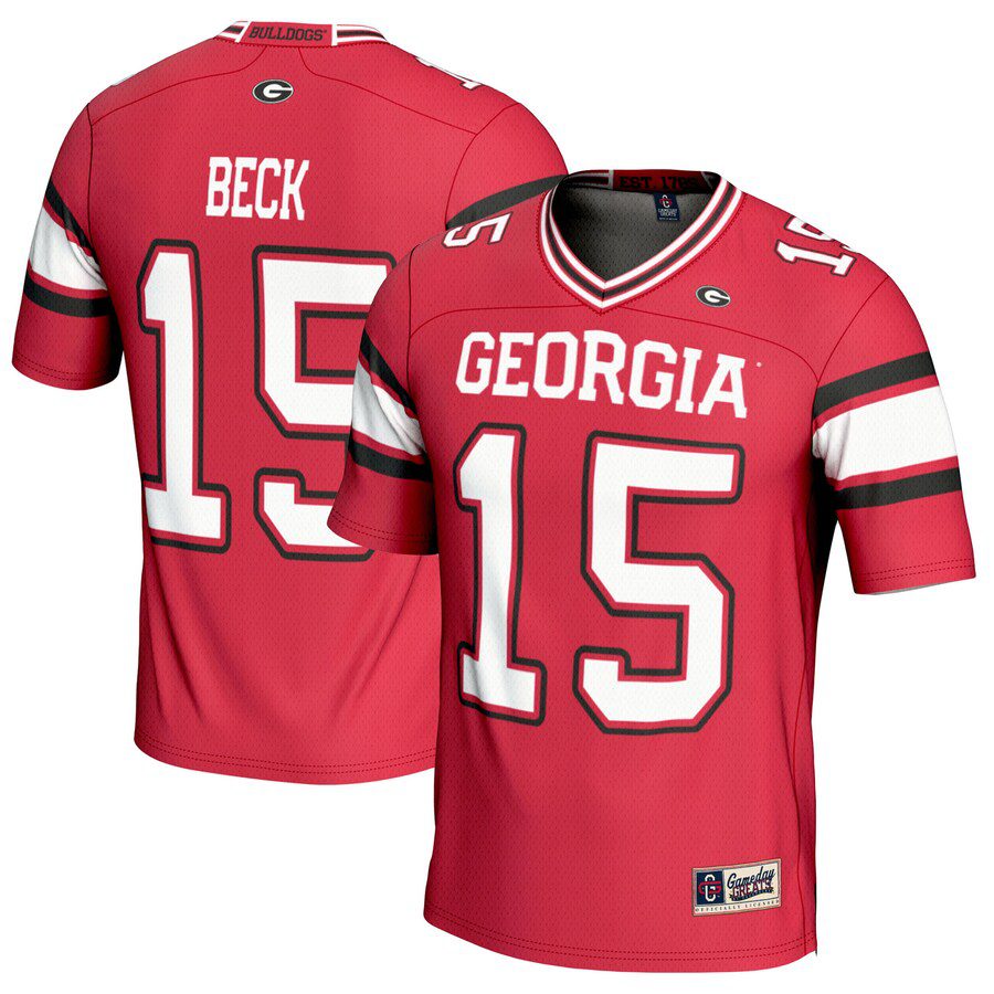 Carson Beck Georgia Bulldogs GameDay Greats NIL Player Football Jersey – Red