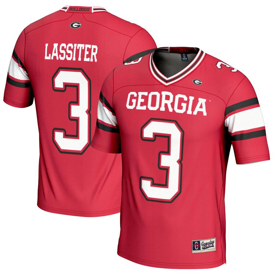 Kamari Lassiter Georgia Bulldogs GameDay Greats NIL Player Football Jersey – Red