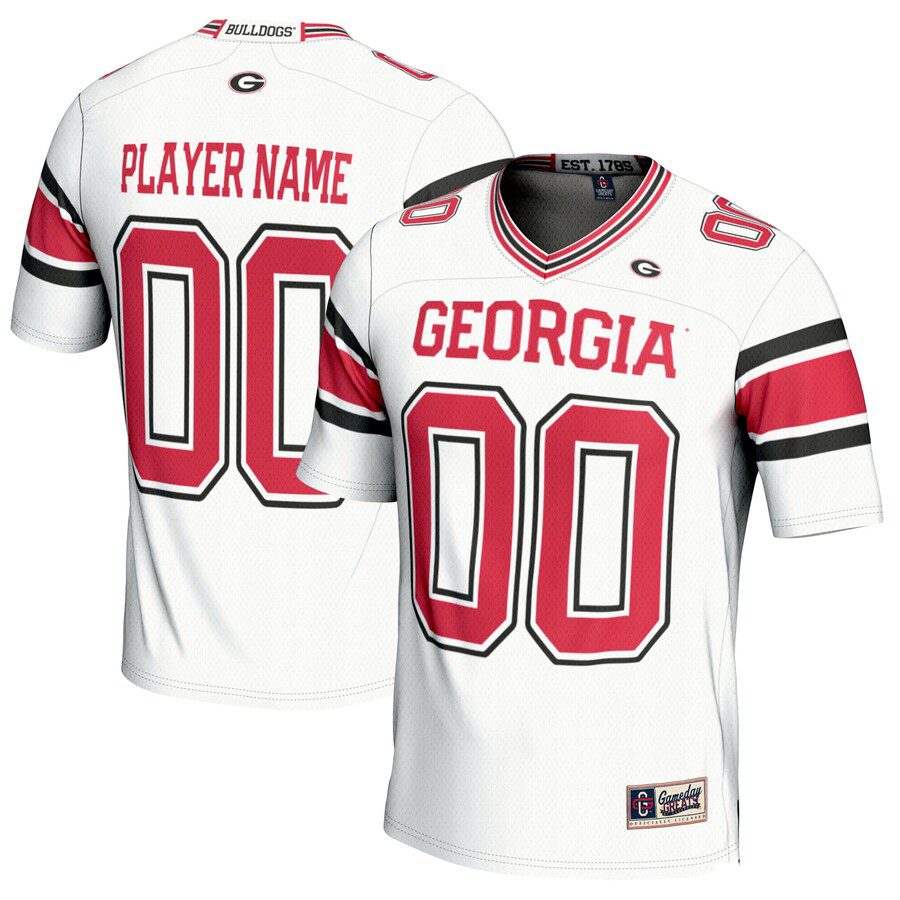 Georgia Bulldogs GameDay Greats Youth NIL Pick-A-Player Football Jersey – White