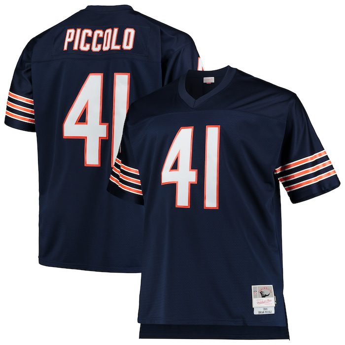 NFL Brian Piccolo Chicago Bears Mitchell & Ness 1969 Retired Player Replica Jersey – Navy