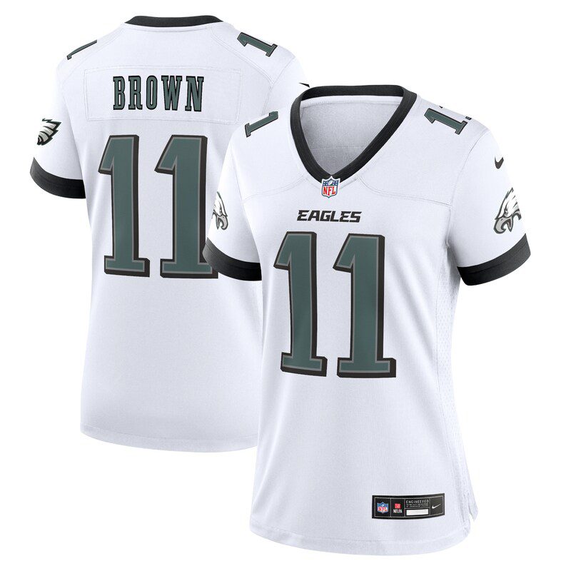 NFL A.J. Brown Philadelphia Eagles Game Jersey – White