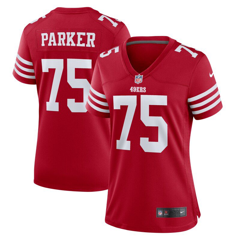 NFL Brandon Parker San Francisco 49ers Women’s Team Game Jersey – Scarlet