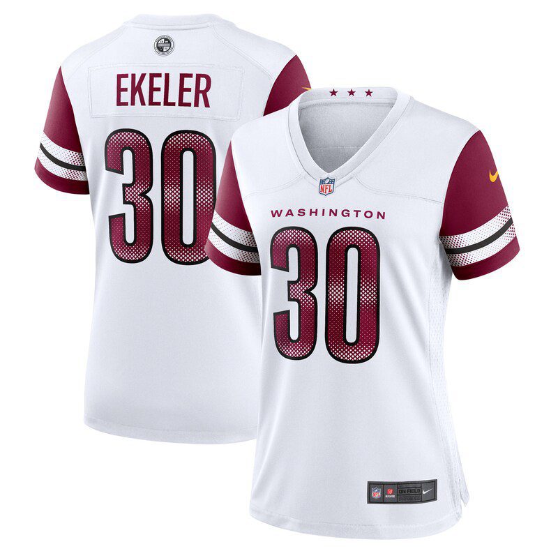NFL Austin Ekeler Washington Commanders Women’s Game Jersey – White