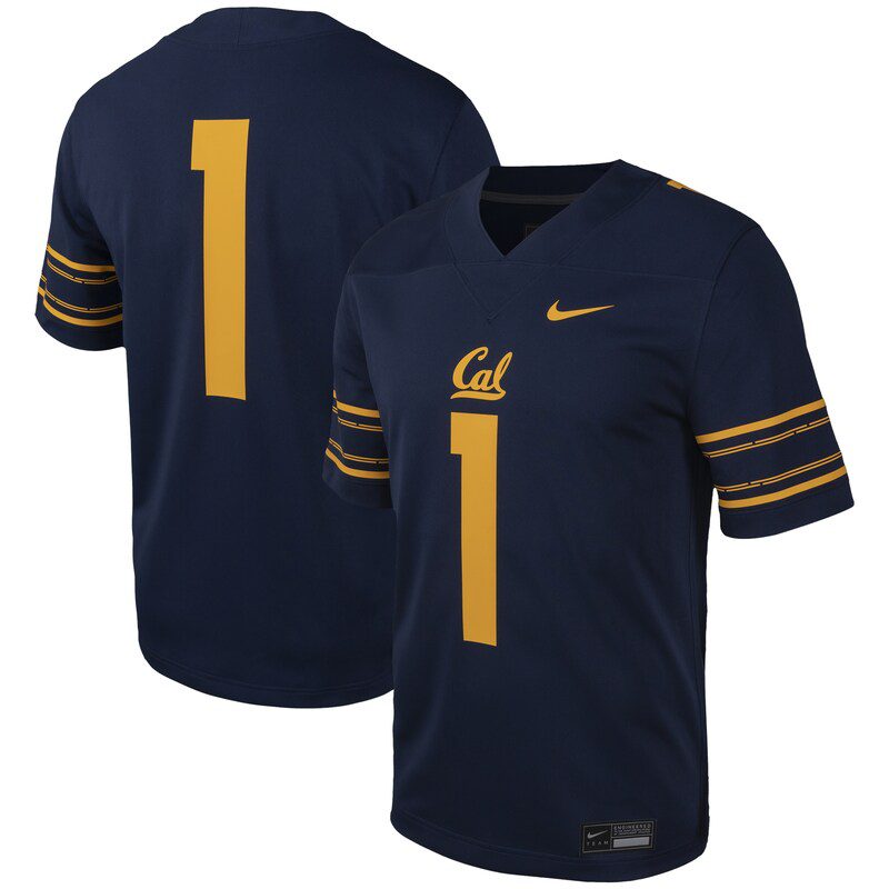 #1 Cal Bears Untouchable Football Replica Jersey – Navy