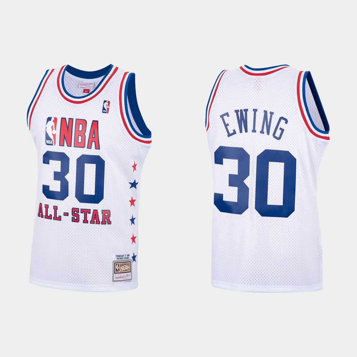 1988 All-Star Eastern Conference New York Knicks #30 Patrick Ewing White Jersey