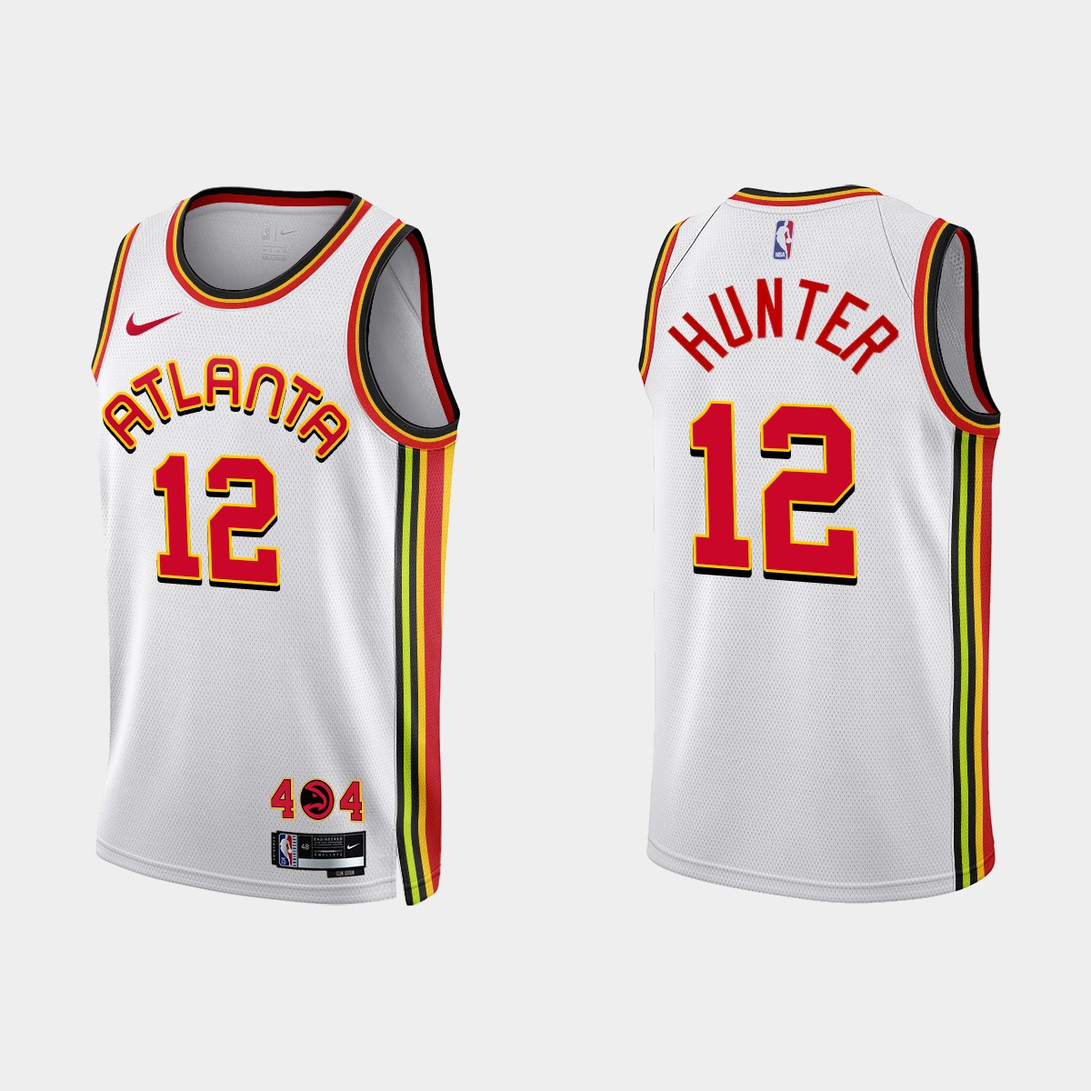 Atlanta Hawks #12 De’Andre Hunter 2022-23 Association Edition White Jersey