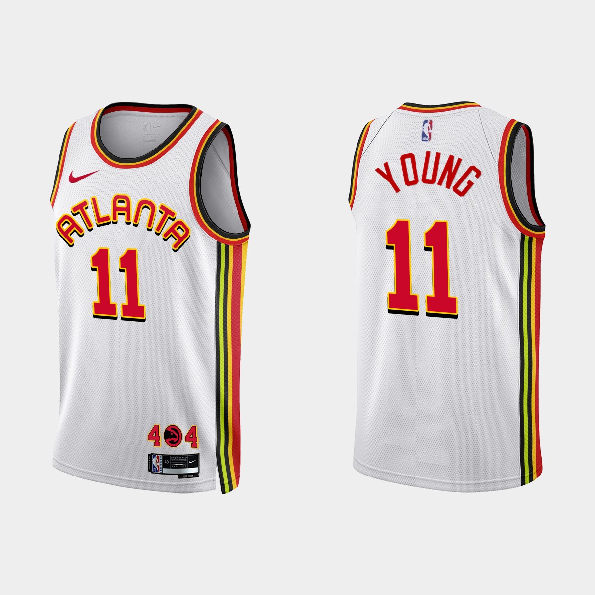 Atlanta Hawks #11 Trae Young 2022-23 Association Edition White Jersey