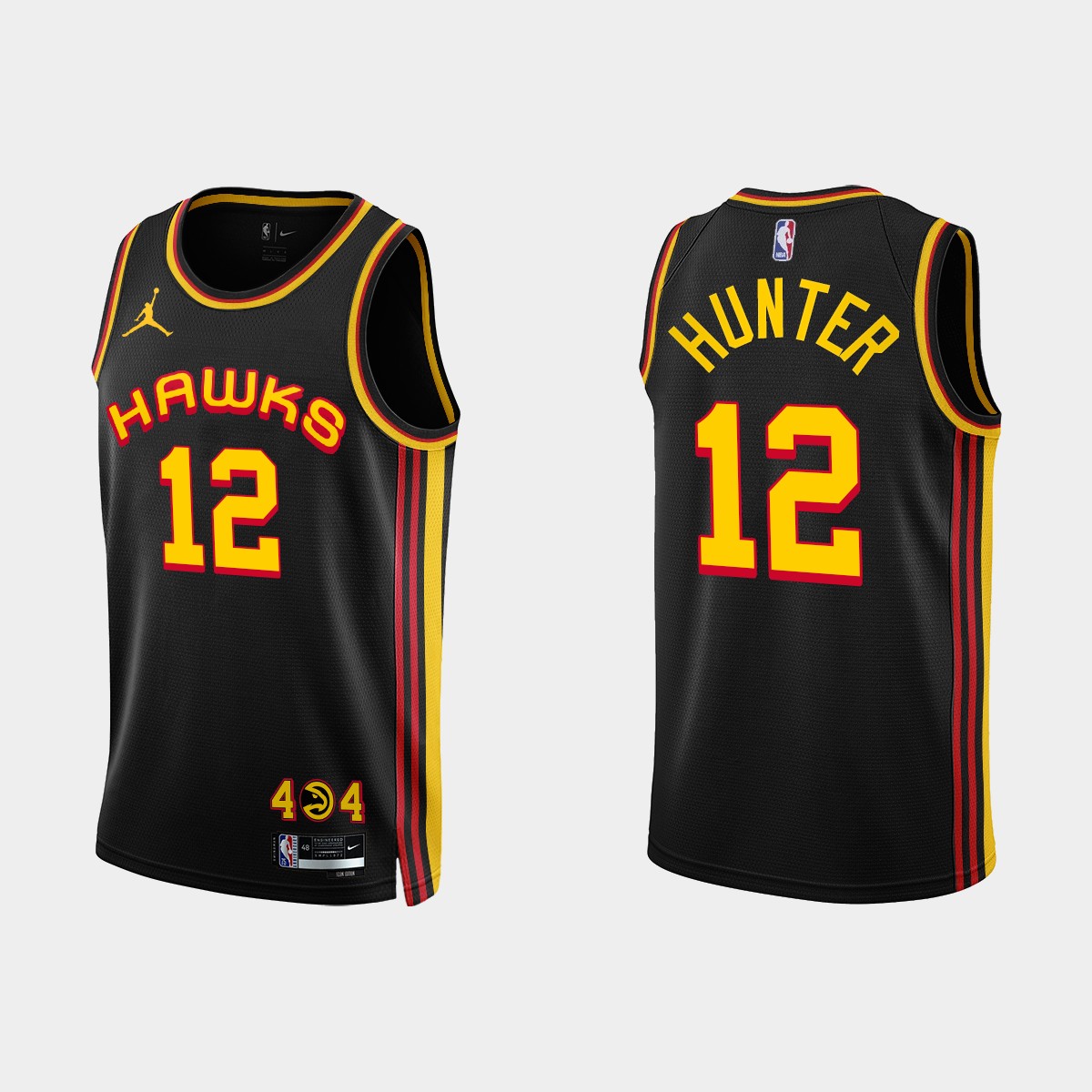 Atlanta Hawks #12 De’Andre Hunter 2022-23 Statement Edition Black Jersey