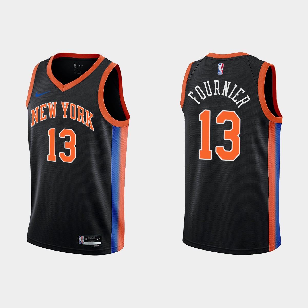 2022-23 New York Knicks No. 13 Evan Fournier City Edition Black Swingman Jersey
